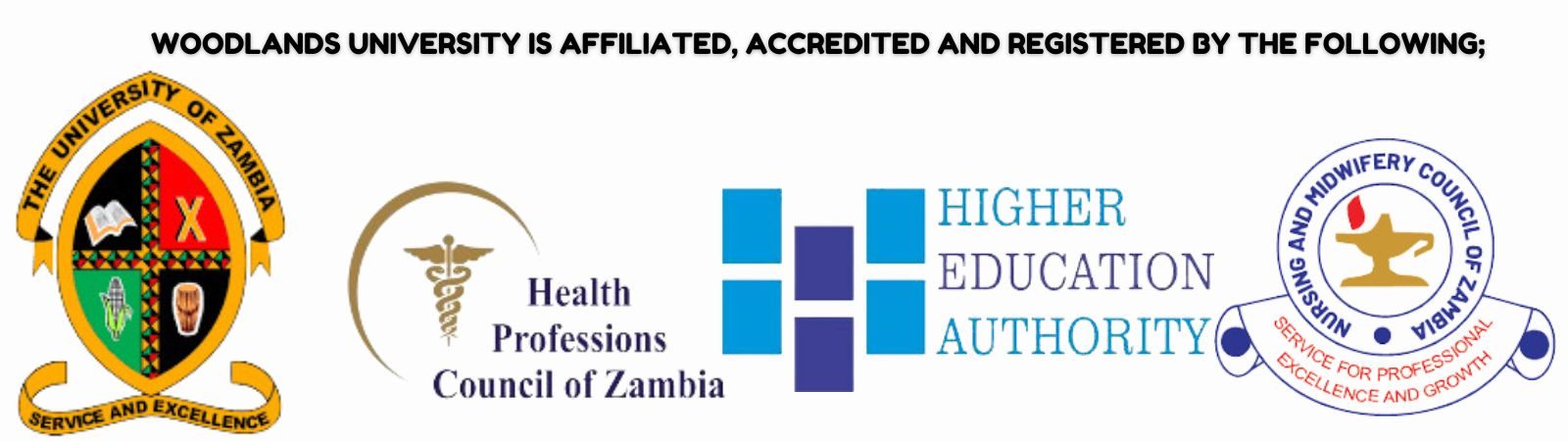 WOODLANDS UNIVERSITY IS AFFILIATED, ACCREDITED AND REGISTERED BY THE FOLLOWING